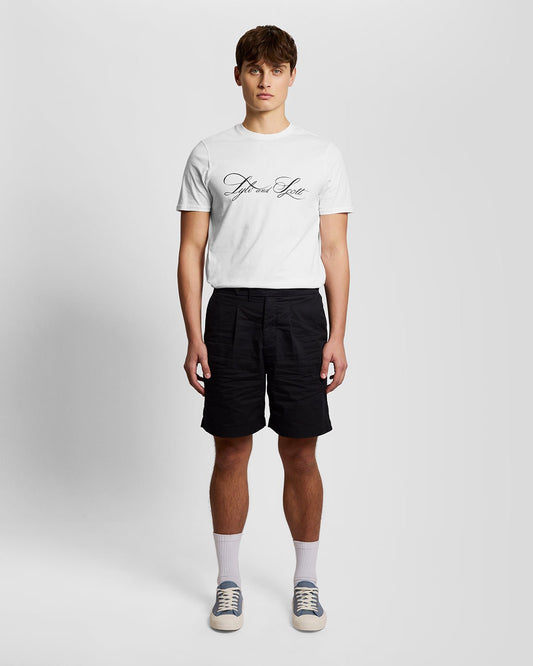 Superfine Cotton Graphic Logo T Shirt White