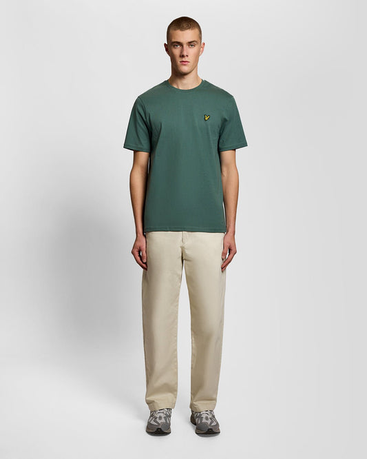 Cotton Crew Neck T Shirt Everglade