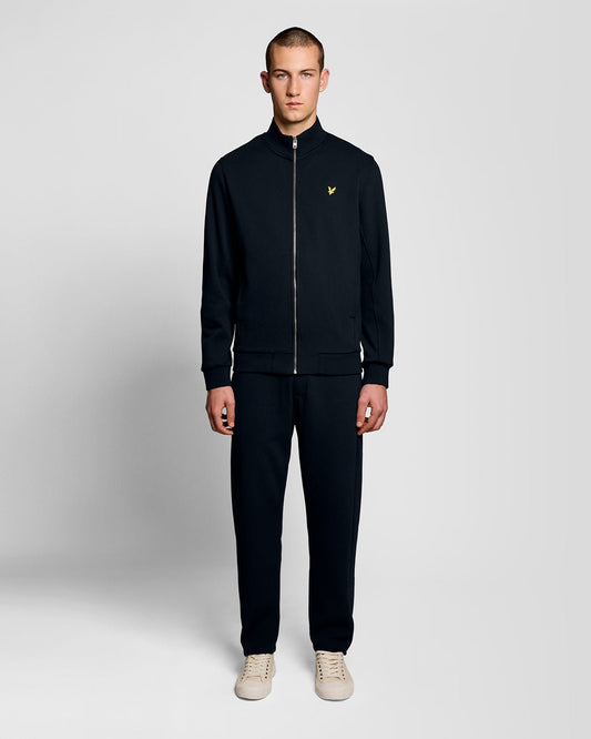 Cotton Blend Track Jacket Dark Navy